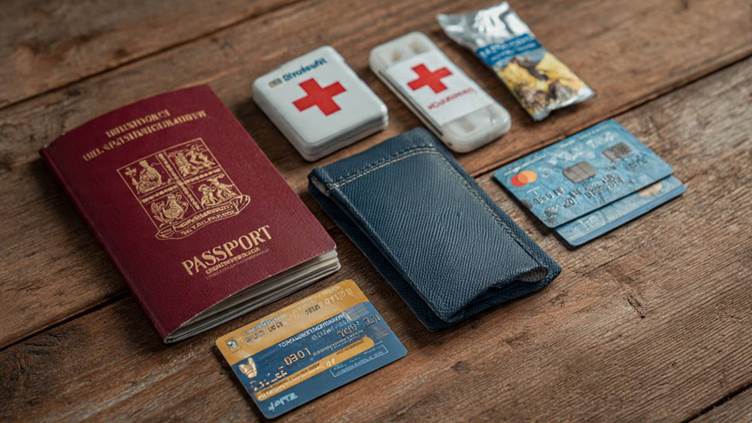 journal, a pen, and a small, packable tote bag.jpg